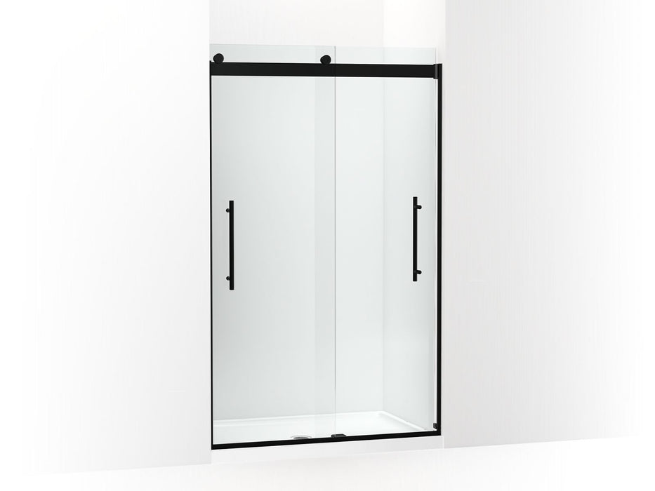 KOHLER K-702421-L Levity Frameless sliding shower door, 77-9/16" H x 44-5/8 - 47-5/8" W, with 5/16"-thick Crystal Clear glass