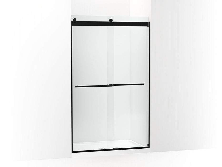 KOHLER K-702422-L Levity Frameless sliding shower door, 77-9/16" H x 44-5/8 - 47-5/8" W, with 5/16"-thick Crystal Clear glass