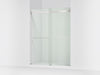 KOHLER K-702424-L Levity Frameless sliding shower door, 77-9/16" H x 56-5/8 - 59-5/8" W, with 5/16"-thick Crystal Clear...