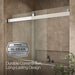 KOHLER K-702426-L Levity 61-9/16" H sliding bath door with 3/8"-thick glass, bright polished silver - view 5
