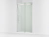 KOHLER K-702427-L Levity Frameless sliding shower door, 81-5/8" H x 44-5/8 - 47-5/8" W, with 3/8"-thick Crystal Clear...