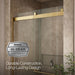 KOHLER K-702428-L Levity Frameless sliding shower door, 81-5/8" H x 44-5/8 - 47-5/8" W, with 3/8"-thick Crystal Clear...