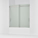 KOHLER K-706000-D3 Levity Sliding bath door, 62" H x 56-5/8 - 59-5/8" W, with 1/4" thick Frosted glass, matte nickel