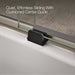 KOHLER K-706006-D3 Levity Sliding bath door, 59-3/4" H x 56-5/8 - 59-5/8" W, with 1/4" thick Frosted glass, matte nickel...