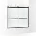 KOHLER K-706006-L Levity Sliding bath door, 59-3/4" H x 56-5/8 - 59-5/8" W, with 1/4" thick Crystal Clear glass, anodized...
