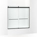 KOHLER K-706006-L Levity Sliding bath door, 59-3/4" H x 56-5/8 - 59-5/8" W, with 1/4" thick Crystal Clear glass, matte black