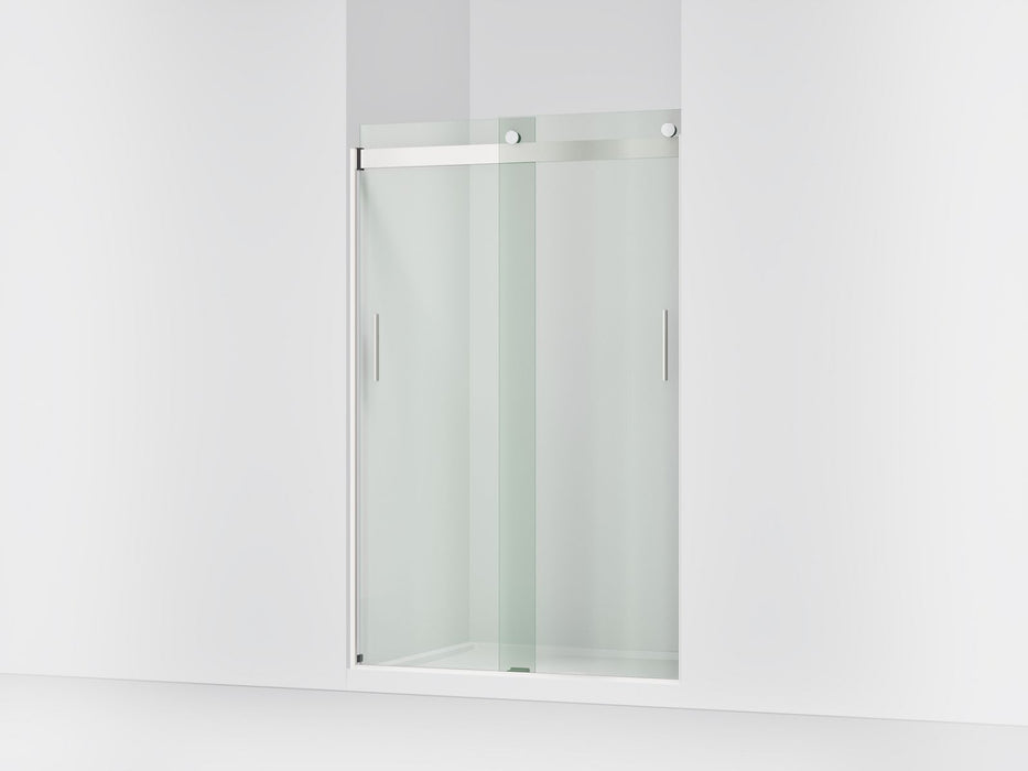 KOHLER K-706008-L Levity Sliding shower door, 74" H x 43-5/8 - 47-5/8" W, with 1/4" thick Crystal Clear glass