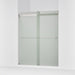 KOHLER K-706015-D3 Levity Sliding shower door, 74" H x 56-5/8 - 59-5/8" W, with 1/4" thick Frosted glass, matte nickel