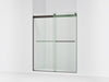 KOHLER K-706015-L Levity 74" H sliding shower door with 1/4"-thick glass, anodized dark bronze