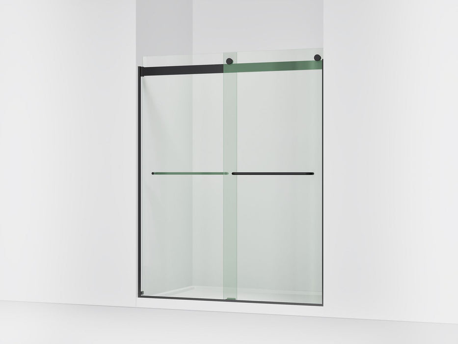 KOHLER K-706015-L Levity 74" H sliding shower door with 1/4"-thick glass, matte black