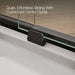 KOHLER K-706015-L Levity 74" H sliding shower door with 1/4"-thick glass, matte black - view 4