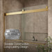 KOHLER K-706015-L Levity 74" H sliding shower door with 1/4"-thick glass, vibrant brushed moderne brass - view 5