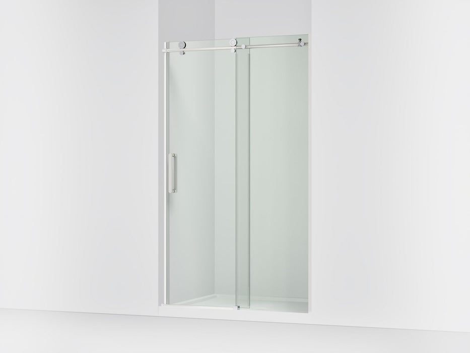 KOHLER K-706080-L Composed Sliding shower door, 78" H x 44-5/8 - 47-7/8" W, with 3/8" thick Crystal Clear glass, bright...
