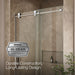 KOHLER K-706080-L Composed Sliding shower door, 78" H x 44-5/8 - 47-7/8" W, with 3/8" thick Crystal Clear glass, bright...