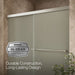 KOHLER K-707000-D3 Revel Sliding bath door, 55-1/2" H x 56-5/8 - 59-5/8" W, with 1/4" thick Frosted glass, anodized...