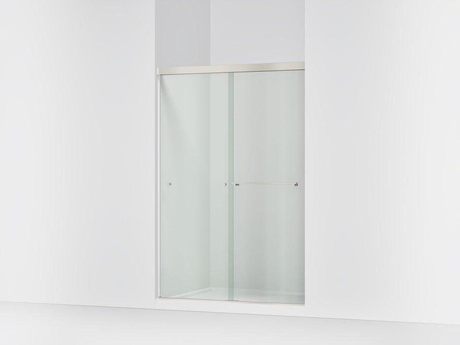 KOHLER K-707100-L Revel Sliding shower door, 70" H x 44-5/8 - 47-5/8" W, with 1/4" thick Crystal Clear glass, anodized...