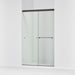 KOHLER K-707106-L Revel Sliding shower door, 76" H x 44-5/8 - 47-5/8" W, with 5/16" thick Crystal Clear glass, anodized...
