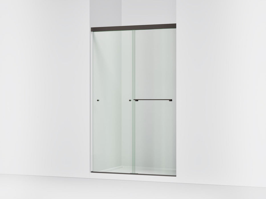 KOHLER K-707106-L Revel Sliding shower door, 76" H x 44-5/8 - 47-5/8" W, with 5/16" thick Crystal Clear glass