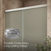 KOHLER K-707200-D3 Revel Sliding shower door, 70" H x 56-5/8 - 59-5/8" W, with 1/4" thick Frosted glass, anodized brushed...