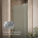 KOHLER K-707500-D3 Revel Pivot shower door, 70" H x 27-5/16 - 31-1/8" W, with 1/4" thick Frosted glass, anodized brushed...