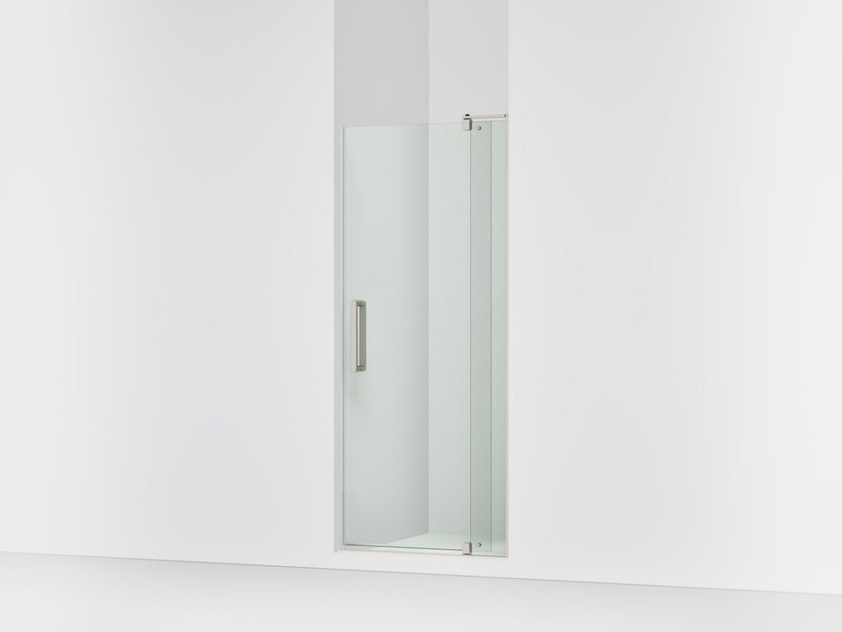 KOHLER K-707500-L Revel Pivot shower door, 70" H x 27-5/16 - 31-1/8" W, with 1/4" thick Crystal Clear glass, anodized...