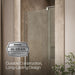 KOHLER K-707506-L Revel Pivot shower door, 74" H x 27-5/16 - 31-1/8" W, with 5/16" thick Crystal Clear glass, anodized...