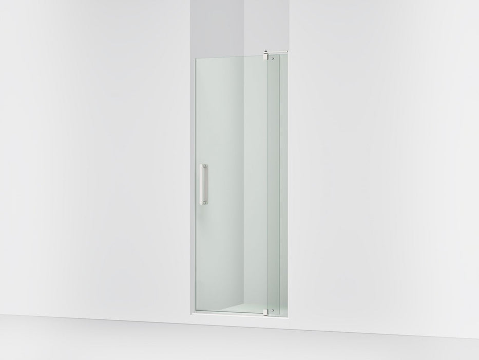 KOHLER K-707506-L Revel Pivot shower door, 74" H x 27-5/16 - 31-1/8" W, with 5/16" thick Crystal Clear glass, bright...