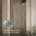 KOHLER K-707506-L Revel Pivot shower door, 74" H x 27-5/16 - 31-1/8" W, with 5/16" thick Crystal Clear glass, bright...