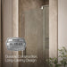KOHLER K-707510-L Revel Pivot shower door, 70" H x 31-1/8 - 36" W, with 1/4" thick Crystal Clear glass, anodized brushed...