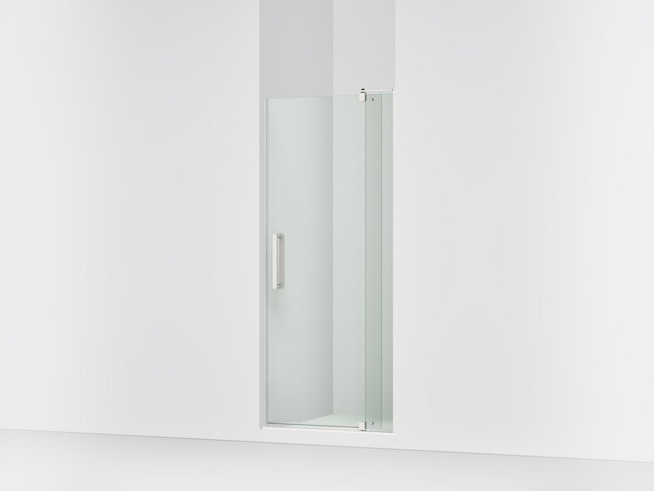 KOHLER K-707510-L Revel Pivot shower door, 70" H x 31-1/8 - 36" W, with 1/4" thick Crystal Clear glass, bright polished...