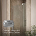 KOHLER K-707510-L Revel Pivot shower door, 70" H x 31-1/8 - 36" W, with 1/4" thick Crystal Clear glass, bright polished...