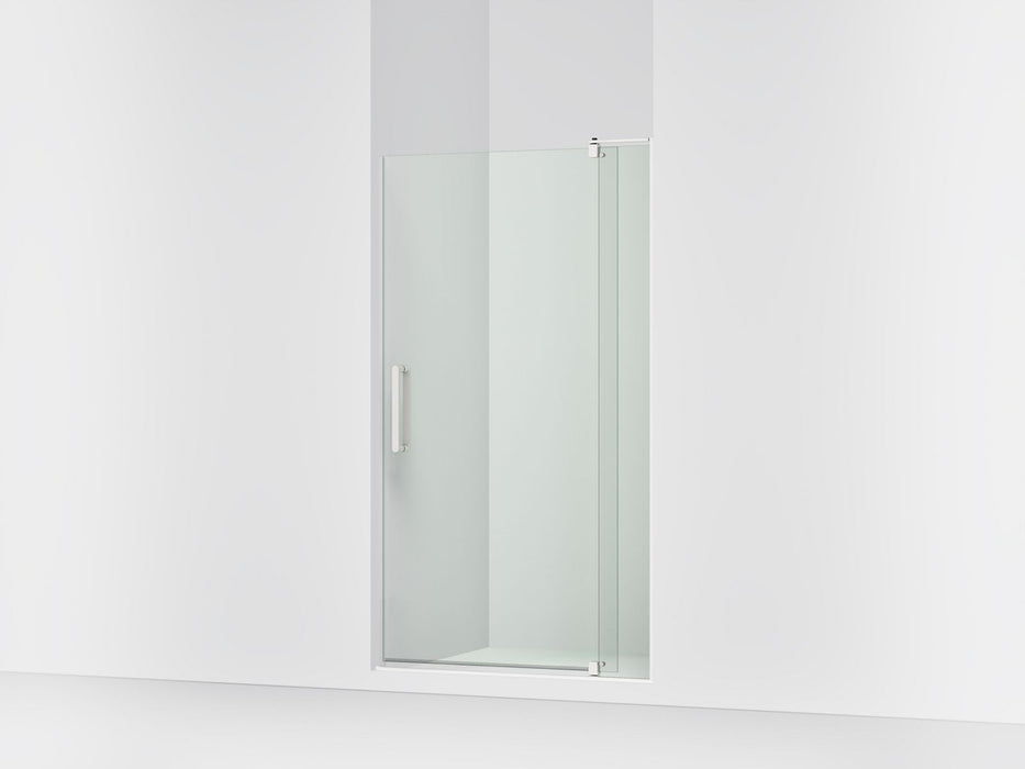 KOHLER K-707531-L Revel Pivot shower door, 70" H x 35-1/8 - 40" W, with 5/16" thick Crystal Clear glass, bright polished...