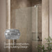 KOHLER K-707536-L Revel Pivot shower door, 74" H x 35-1/8 - 40" W, with 5/16" thick Crystal Clear glass, anodized brushed...