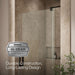 KOHLER K-707536-L Revel Pivot shower door, 74" H x 35-1/8 - 40" W, with 5/16" thick Crystal Clear glass, anodized dark...