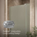 KOHLER K-707541-D3 Revel Pivot shower door, 70" H x 39-1/8 - 44" W, with 5/16" thick Frosted glass, anodized brushed...