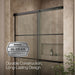 KOHLER K-707606-6G79 Elate Sliding shower door, 70-1/2" H x 44-1/4 - 47-5/8" W, with 1/4" thick Crystal Clear glass with...