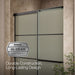 KOHLER K-707607-6G80 Elate Sliding shower door, 70-1/2" H x 50-1/4 - 53-5/8" W, with 1/4" thick Frosted glass with...