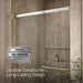 KOHLER K-707607-6L Elate Sliding shower door, 70-1/2" H x 50-1/4 - 53-5/8" W, with 1/4" thick Crystal Clear glass, bright...