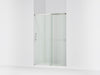 KOHLER K-707607-6L Elate Sliding shower door, 70-1/2" H x 50-1/4 - 53-5/8" W, with 1/4" thick Crystal Clear glass, matte...