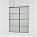 KOHLER K-707608-6G80 Elate Sliding shower door, 70-1/2" H x 56-1/4 - 59-5/8" W, with 1/4" thick Frosted glass with...