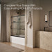 KOHLER K-707609-6G79 Elate Sliding bath door, 56-3/4" H x 56-1/4 - 59-5/8" W, with 1/4" thick Crystal Clear glass with...