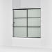 KOHLER K-707609-6G80 Elate Sliding bath door, 56-3/4" H x 56-1/4 - 59-5/8" W, with 1/4" thick Frosted glass with...
