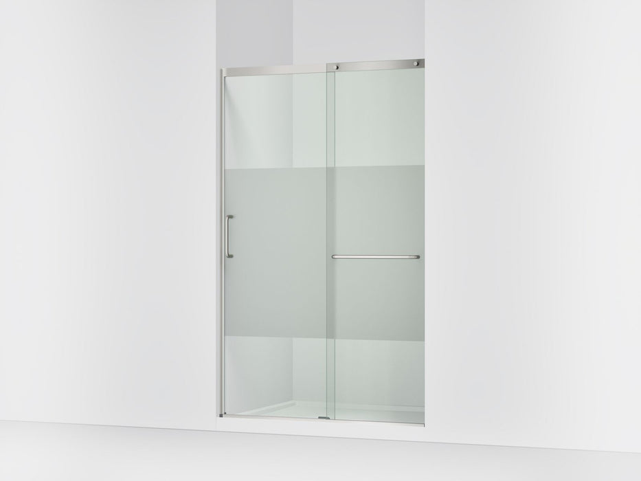 KOHLER K-707613-8G81 Elate Sliding shower door, 75-1/2" H x 44-1/4 - 47-5/8" W, with heavy 5/16" thick Crystal Clear...