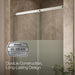 KOHLER K-707613-8G81 Elate Sliding shower door, 75-1/2" H x 44-1/4 - 47-5/8" W, with heavy 5/16" thick Crystal Clear...
