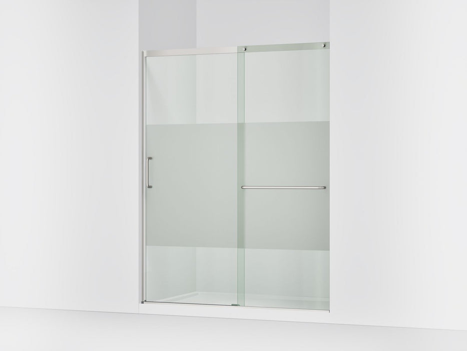 KOHLER K-707615-8G81 Elate Sliding shower door, 75-1/2" H x 56-1/4 - 59-5/8" W, with heavy 5/16" thick Crystal Clear...