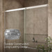 KOHLER K-707616-8L Elate Sliding shower door, 75-1/2" H x 62-1/4 - 65-5/8" W, with heavy 5/16" thick Crystal Clear glass,...