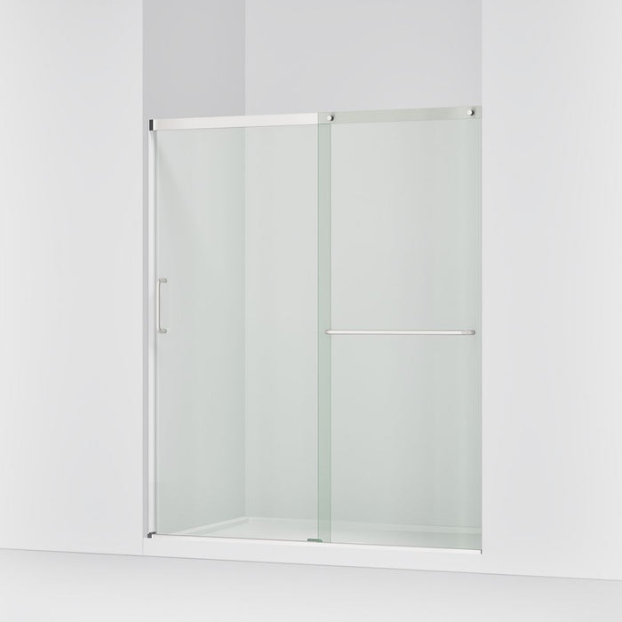 KOHLER K-707616-8L Elate Sliding shower door, 75-1/2" H x 62-1/4 - 65-5/8" W, with heavy 5/16" thick Crystal Clear glass,...