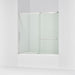 KOHLER K-707618-8L Elate Sliding bath door, 56-3/4" H x 56-1/4 - 59-5/8" W with heavy 5/16" thick Crystal Clear glass,...