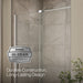 KOHLER K-707622-8L Echelon Sliding shower door, 71-3/4" H x 43-3/4 - 47-3/4" W, with 5/16" thick Crystal Clear glass,...