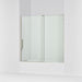 KOHLER K-707623-8L Echelon Sliding bath door, 58-1/4" H x 55-3/4 - 59-3/4" W, with 5/16" thick Crystal Clear glass,...